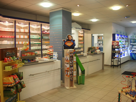 Verkaufs- und Kassenbereich